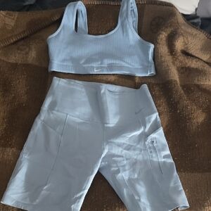 Nike Light Blue Activewear Set